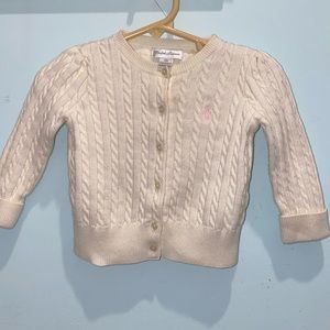 Ralph Lauren Baby Girl Cable-Knit Cotton Cardigan